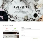 BON COFFEE様　Webサイト制作